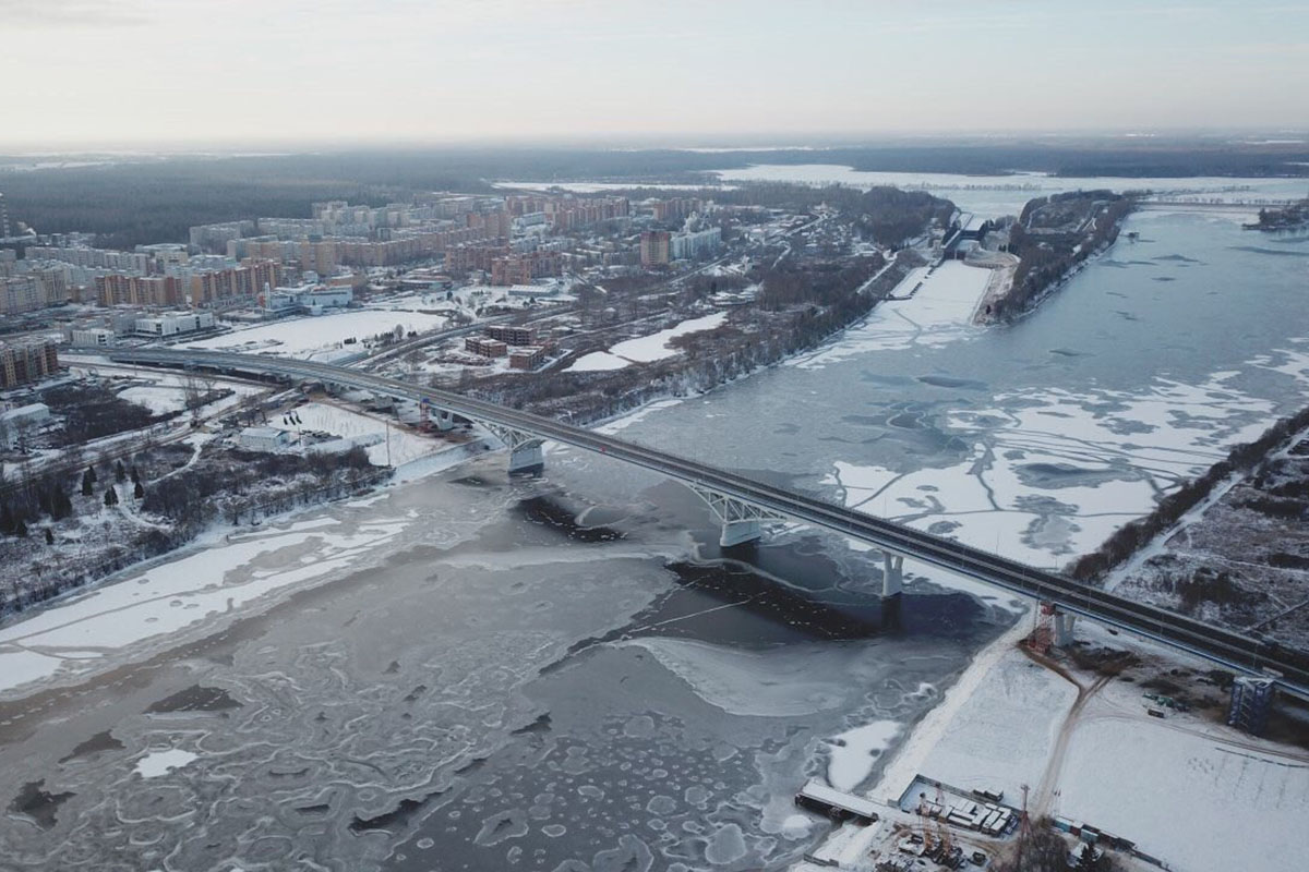 Дубна новый мост через Волгу